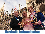 -Fasching 2014: Inthronisation des Narrhalla Prinzenpaares Prinz Alexander II. und Prinzessin Lisa I. auf dem Marienplatz am 11.01.2014 (©Foto: Martin Schmitz)